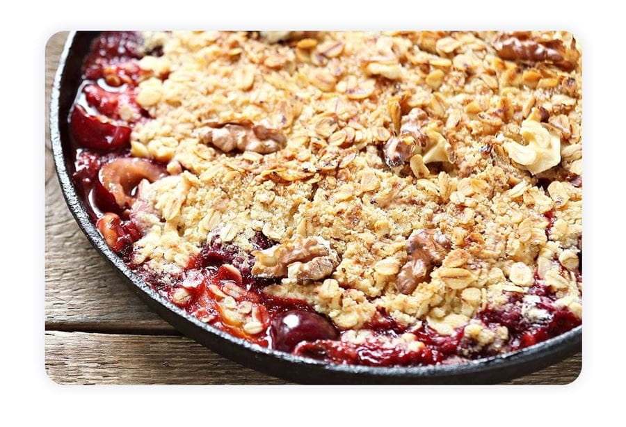 recipe image Apfel-Haferflocken-Crumble