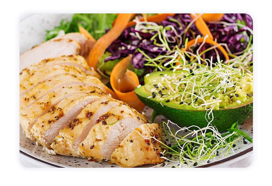 recipe image Blanc de poulet et salsa d'avocat