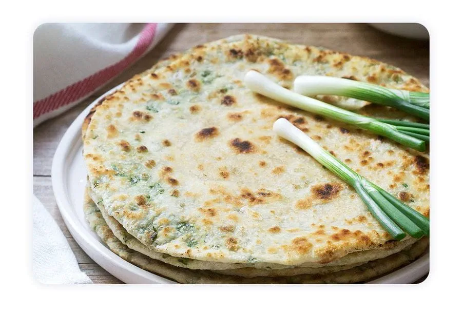 recipe image Crêpes à la chinoise avec oignons nouveaux